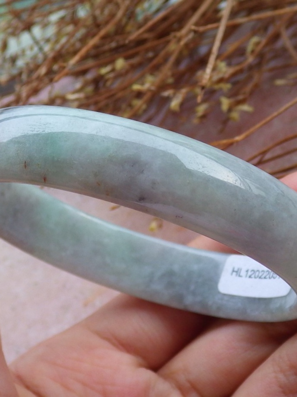 Certified Natural Burma A JADE Circle Jadeite Bangle Bracelet 56mm X 50mm